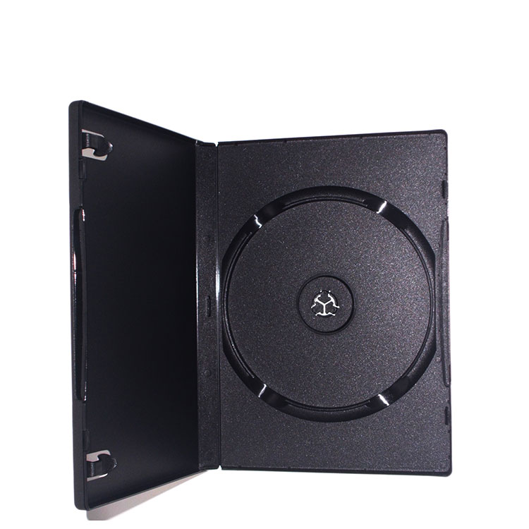 Czarne etui na DVD 14 mm