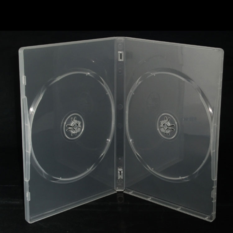 Podwójne czarne etui na DVD 14 mm
